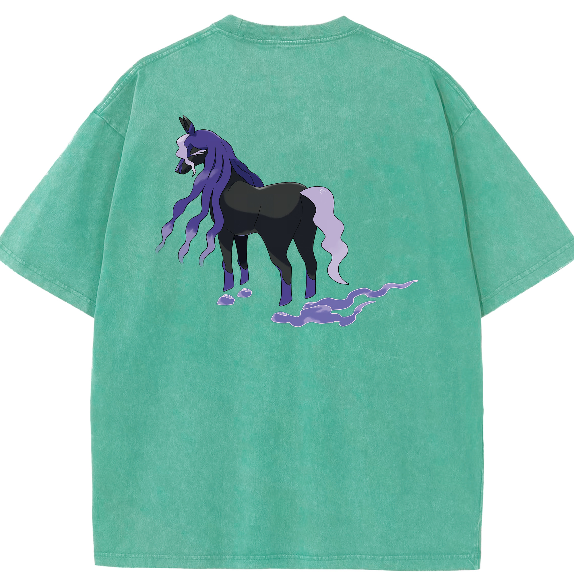 （画像用） ポケットモンスター Pokémon 綿100% ヴィンテージ風 半袖Tシャツ（背面プリント）